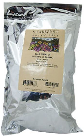 食物，涼茶，維生素c，玫瑰果 - Starwest Botanicals, Organic Rosehips C/S, 1 lb (453.6 g)