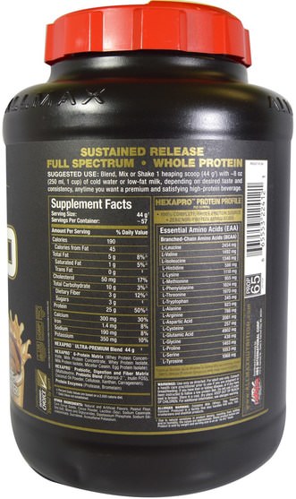食物，酮友好 - ALLMAX Nutrition, Hexapro, Ultra-Premium Protein + MCT & Coconut Oil, Chocolate Peanut Butter, 5.5 lbs (2.5 kg)