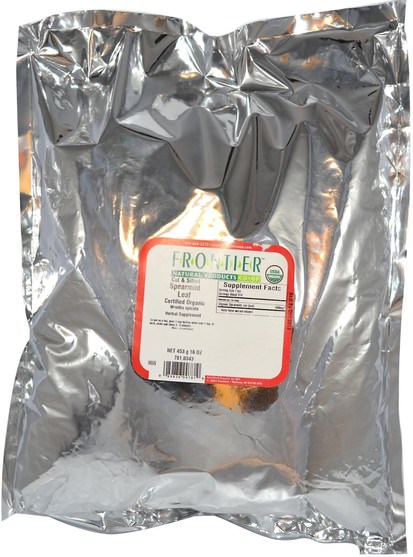 食品，香料和調料，留蘭香薄荷香料，草藥，留蘭香 - Frontier Natural Products, Organic Cut & Sifted Spearmint Leaf, 16 oz (453 g)