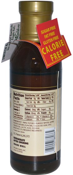 食物，甜味劑 - Walden Farms, Pancake Syrup, 12 fl oz (355 ml)