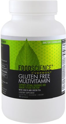 Gluten Free Multivitamin, 90 Capsules by FoodScience, 維生素，多種維生素 HK 香港