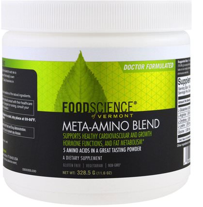Meta-Amino Blend, 11.6 oz (328.5 g) by FoodScience, 補充劑，合成代謝補品，健康 HK 香港