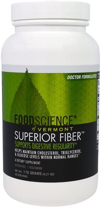 Superior Fiber, 6.21 oz (176 g) by FoodScience, 補充劑，纖維 HK 香港