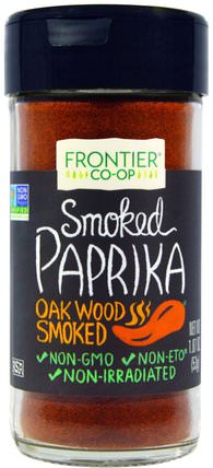 Smoked Paprika, Oak Wood Smoked, 1.87 oz (53 g) by Frontier Natural Products, 食品，香料和調料，辣椒粉 HK 香港