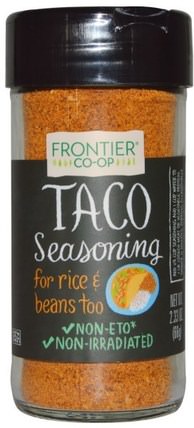Taco Seasoning, 2.33 oz (66 g) by Frontier Natural Products, 食物，香料和調味料 HK 香港