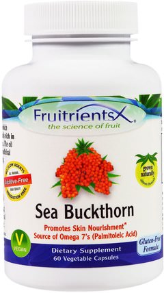 Sea Buckthorn, 60 Veggie Caps by Fruitrients, 補品，adaptogen，沙棘 HK 香港