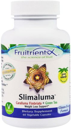 Slimaluma, 60 Veggie Caps by Fruitrients, 健康，飲食，slimaluma caralluma，減肥 HK 香港