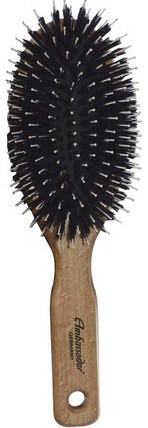 Ambassador Hairbrushes, Oval, Oak Handle, 1 Brush by Fuchs Brushes, 洗澡，美容，毛刷，頭髮，頭皮 HK 香港