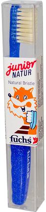 Junior Natur, Natural Bristle Toothbrush, Child Medium, 1 Toothbrush by Fuchs Brushes, 洗澡，美容，口腔牙科護理，牙刷 HK 香港