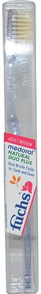 Medoral, Natural Duo Plus Toothbrush, Adult Medium, 1 Toothbrush by Fuchs Brushes, 洗澡，美容，口腔牙科護理，牙刷 HK 香港
