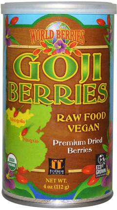 World Berries, Goji Berries, 4 oz (112 g) by Fun Fresh Foods, 補品，adaptogen，乾果 HK 香港