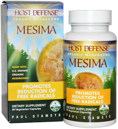 Host Defense, Mesima, 60 Veggie Caps by Fungi Perfecti, 補品，藥用蘑菇，桑黃蘑菇 HK 香港