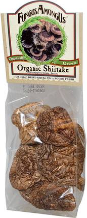 Organic Shiitake, 1 oz (28 g) by FungusAmongUs, 食品，罐頭食品，蔬菜罐頭，補品，adaptogen HK 香港
