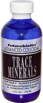 Advanced Colloidal, Trace Minerals, 4 fl oz (118 ml) by FutureBiotics, 補品，礦物質，微量元素 HK 香港