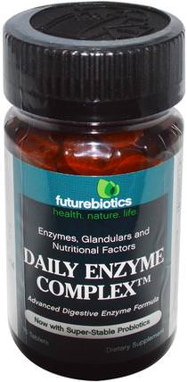 Daily Enzyme Complex, 75 Tablets by FutureBiotics, 補充劑，消化酶 HK 香港