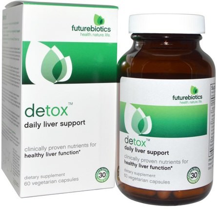 Detox, Daily Liver Support, 60 Veggie Caps by FutureBiotics, 補充劑，抗氧化劑，薑黃素，健康，排毒 HK 香港