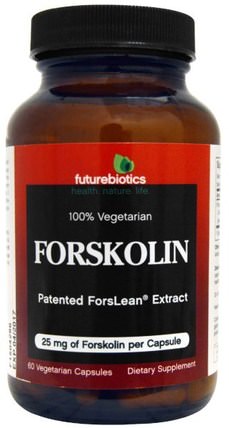 Forskolin, 25 mg, 60 Veggie Caps by FutureBiotics, 草藥，錦紫蘇forskohlii HK 香港