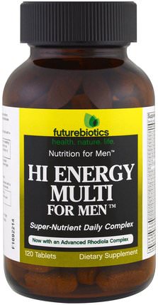 Hi Energy Multi, For Men, 120 Tablets by FutureBiotics, 維生素，男性多種維生素，能量 HK 香港