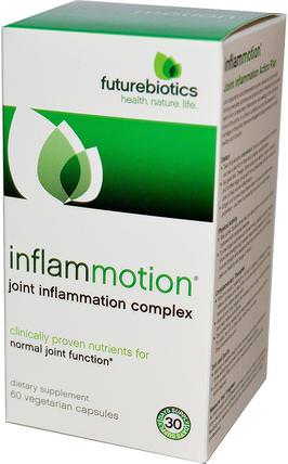 InflamMotion, Joint Inflammation Complex, 60 Veggie Caps by FutureBiotics, 補充劑，抗氧化劑，薑黃素，健康，骨骼，骨質疏鬆症，關節健康 HK 香港