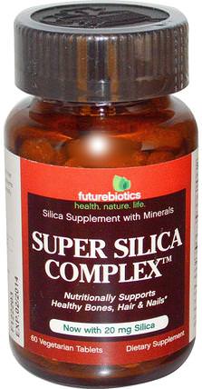 Super Silica Complex, 60 Veggie Tabs by FutureBiotics, 補充劑，礦物質，二氧化矽（矽） HK 香港