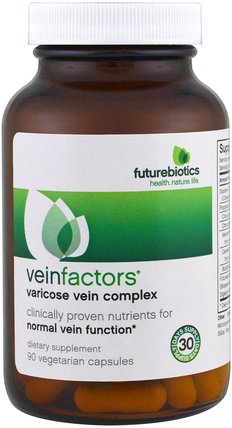 VeinFactors, Varicose Vein Complex, 90 Veggie Caps by FutureBiotics, 草藥，七葉樹 HK 香港