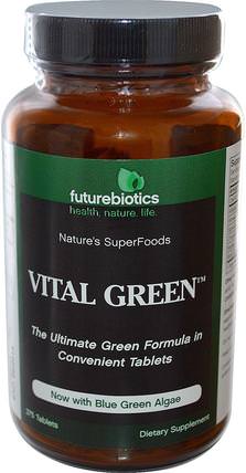 Vital Green, 375 Tablets by FutureBiotics, 補品，超級食品，綠色蔬菜 HK 香港