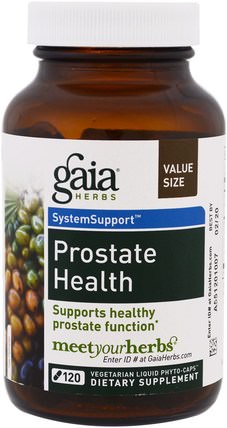 Prostate Health, 120 Vegetarian Liquid Phyto-Caps by Gaia Herbs, 健康，男人，前列腺 HK 香港