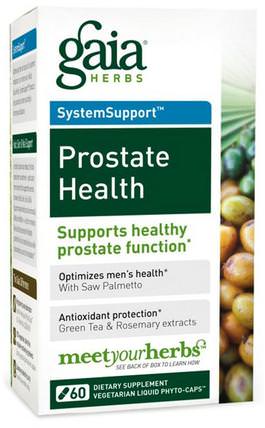 Prostate Health, 60 Vegetarian Liquid Phyto-Caps by Gaia Herbs, 健康，男人，前列腺 HK 香港