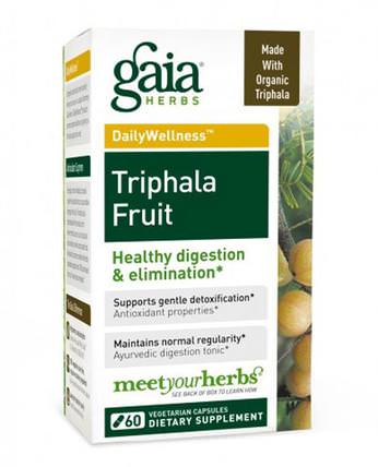 Triphala Fruit, 60 Veggie Caps by Gaia Herbs, 健康，排毒，triphala HK 香港
