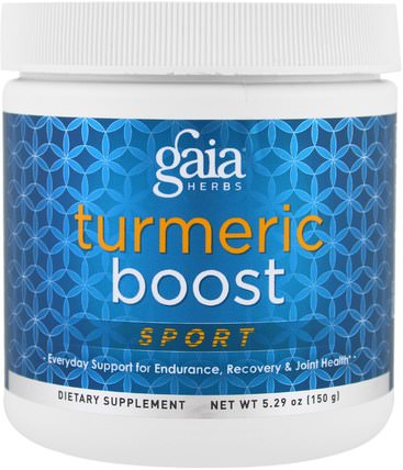Turmeric Boost, Sport, 5.29 oz (150 g) by Gaia Herbs, 補充劑，抗氧化劑，薑黃素，薑黃 HK 香港