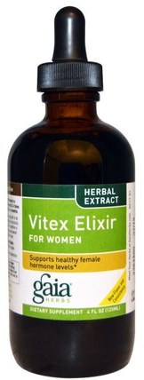 Vitex Elixir, For Women, 4 fl oz (120 ml) by Gaia Herbs, 草藥，純潔的漿果 HK 香港