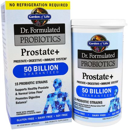Dr. Formulated Probiotics, Prostate+, 60 Veggie Caps by Garden of Life, 健康，男性，前列腺，補品，益生菌 HK 香港