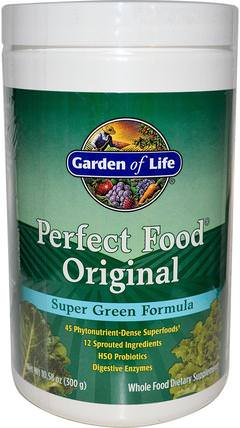 Perfect Food Original, Super Green Formula, 10.58 oz (300 g) by Garden of Life, 補品，超級食品，完美的食物 HK 香港