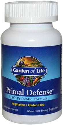 Primal Defense, HSO Probiotic Formula, 90 Vegetarian Caplets by Garden of Life, 補充劑，益生菌，穩定的益生菌 HK 香港