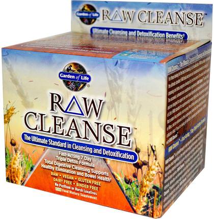 RAW Cleanse, The Ultimate Standard in Cleansing and Detoxification, 3 Part Program, 3 Step Kit by Garden of Life, 健康，排毒 HK 香港