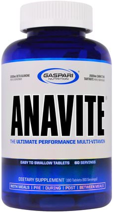 Anavite, The Ultimate Performance Multi-Vitamin, 180 Tablets by Gaspari Nutrition, 運動，維生素，多種維生素 HK 香港