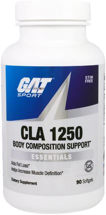 CLA 1250, 90 Softgels by GAT, 減肥，飲食，cla（共軛亞油酸），健康 HK 香港
