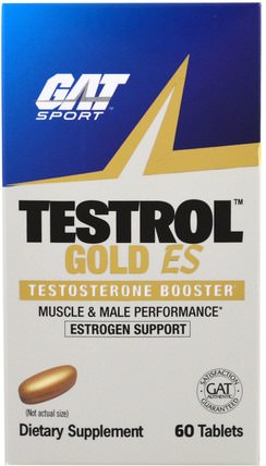 Testrol Gold ES, Testosterone Booster, 60 Tablets by GAT, 運動，健康，男人 HK 香港