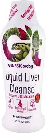 Liquid Liver Cleanse, 32 fl oz (946 ml) by Genesis Today, 健康，排毒，排毒 HK 香港