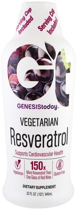Resveratrol, 32 fl oz (946 ml) by Genesis Today, 日常營養，健康老齡化 HK 香港