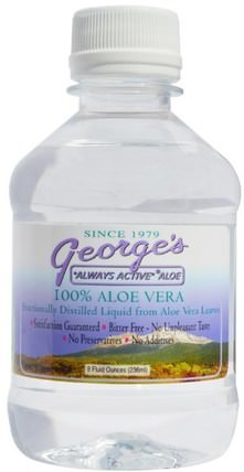 100% Aloe Vera Liquid, 8 fl oz (236 ml) by Georges Aloe Vera, 補充劑，蘆薈，蘆薈液，食品，咖啡茶和飲料，果汁 HK 香港