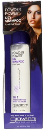 Eco Chic Hair Care, Powder Power Dry Shampoo, 1.7 oz (50 g) by Giovanni, 洗澡，美容，洗髮水，乾洗發水 HK 香港
