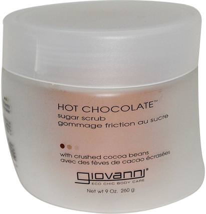 Hot Chocolate, Sugar Scrub, 9 oz (260 g) by Giovanni, 洗澡，美容，身體磨砂 HK 香港