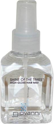 Shine of the Times, High Gloss Hair Mist, 4.3 fl oz (127 ml) by Giovanni, 洗澡，美容，髮型定型凝膠 HK 香港