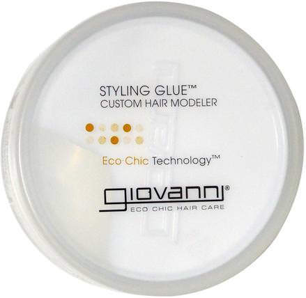 Styling Glue, Custom Hair Modeler, 2 oz (57 g) by Giovanni, 洗澡，美容，髮型定型凝膠 HK 香港