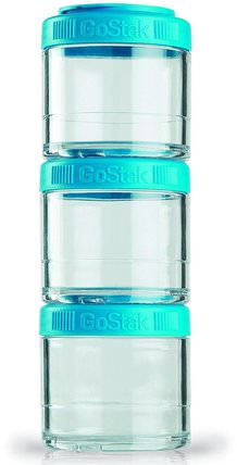 Portable Stackable Containers, Teal, 3 Pack, 100 cc Each by GoStak, 家，廚具 HK 香港