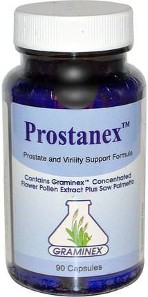 Prostanex, 90 Capsules by Graminex, 健康，男性，前列腺，草藥，花粉提取物 HK 香港