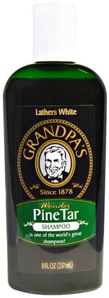 Shampoo, Wonder Pine Tar, 8 fl oz (237 ml) by Grandpas, 洗澡，美容，洗髮水，頭髮，頭皮，護髮素 HK 香港