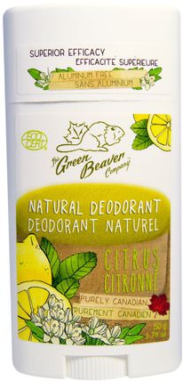 Natural Deodorant, Citrus, 1.76 oz (50 g) by Green Beaver, 洗澡，美容，除臭劑 HK 香港