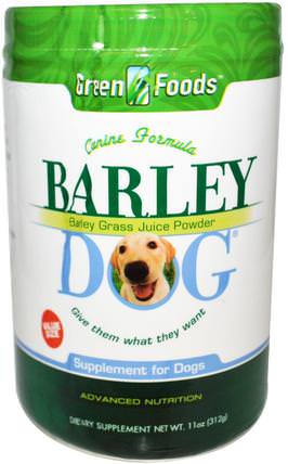 Barley Dog, 11 oz (312 g) by Green Foods Corporation, 寵物護理，寵物狗，寵物綠色 HK 香港